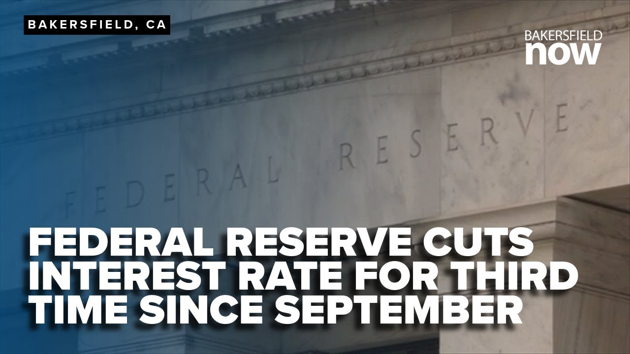 Federal Reserve cuts interest rate for third time since September - YouTube