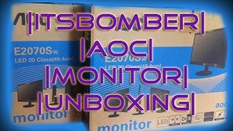 ItsBomber|Unboxing|Dual AOC E2070SWN Monitors Unboxing And First Look