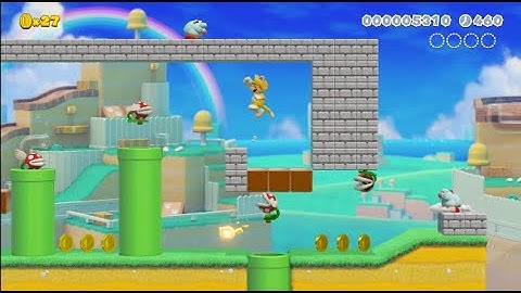 Custom Super Mario 3D World Levels: "Piranha Fields: Jumping Hill" by, Com. Fox