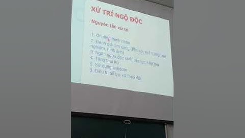 DƯỢC LÂM SÀNG: ĐỘC CHẤT MỞ ĐẦU