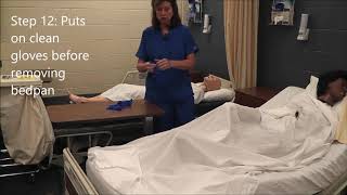 4 Assists with Use of Bedpan