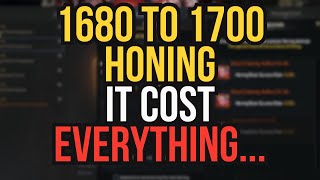 we did an oopsie... striker 1680 to 1700 honing