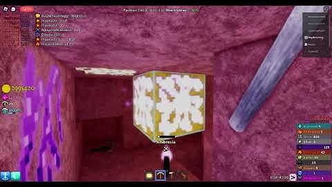 Mining Ambrosia in Roblox Azure Mines!