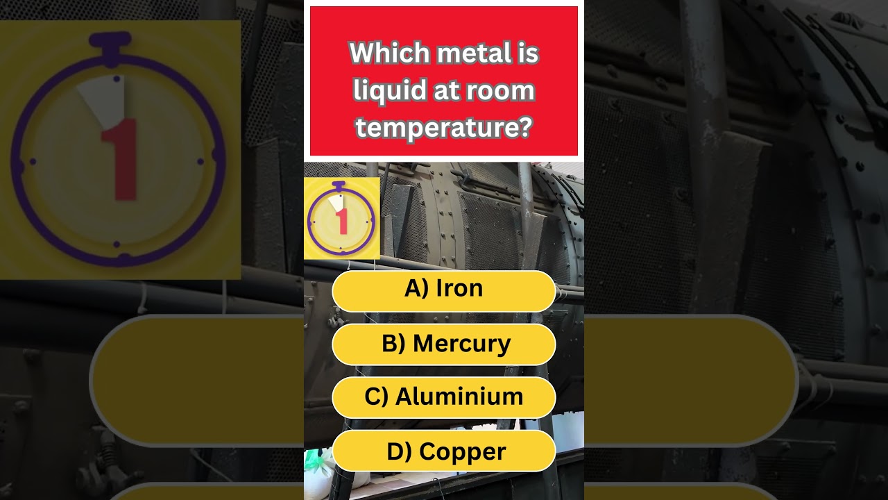 Which metal is liquid at room temperature? 