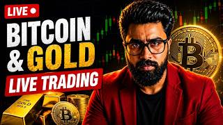 🔴 Crypto & Gold Live Trading 24 Aug | Market Structure Analysis | Trade Plan & Key Levels