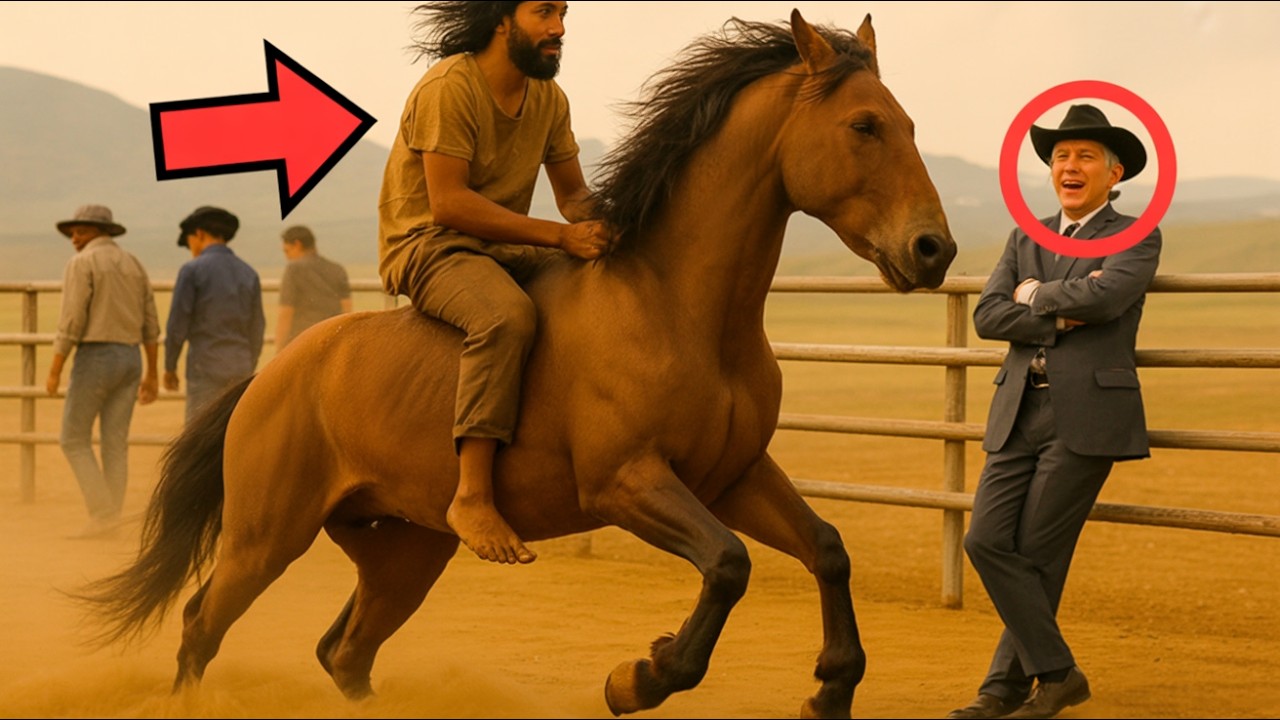 MİLYONER HAYVANI EHLİLEŞTİRMEYE ÇALIŞANLARA GÜLER… TA Kİ BİR DİLENCİ EYERENE ÇIKANA KADAR…