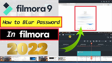 How to Hide / Blur Private Information of YouTube Video In Filmora 9 | Blur Your Password in Filmora