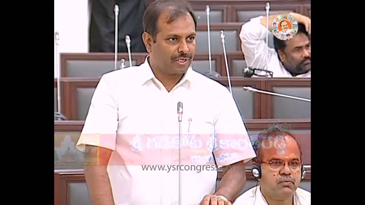 Srikanth Reddy asking on 8km one schools-27th Mar 2015 - YouTube