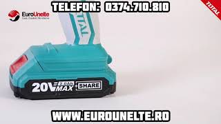 Pistol De Lipit Total Tggli2001 - Li-Ion - 20V