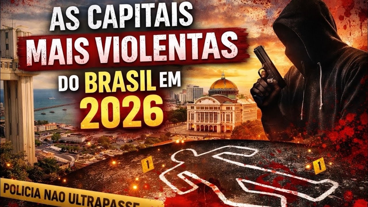 AS CAPITAIS MAIS VIOLENTAS DO BRASIL EM 2026