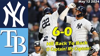 Yankees vs. Rays Game Highlights , May 12 2024 | MLB Season 2024