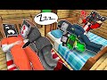 Jj spotted tv woman cheating with tv man prisoner jj and mikey  family sad story in minecraft