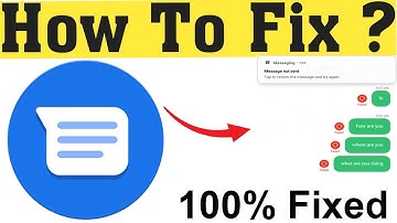 How to Fix Message "Not sent tap to try again" Error on Android | Failed to Send Message on Phone