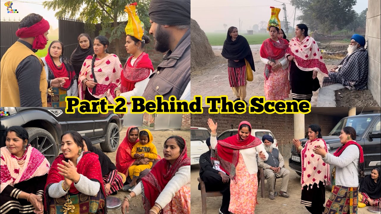 Part-2 Behind The Scene 🎬 Bhand Te Bajigarni Di Larai 🤣🤣 Soo Funny 🤣 the
