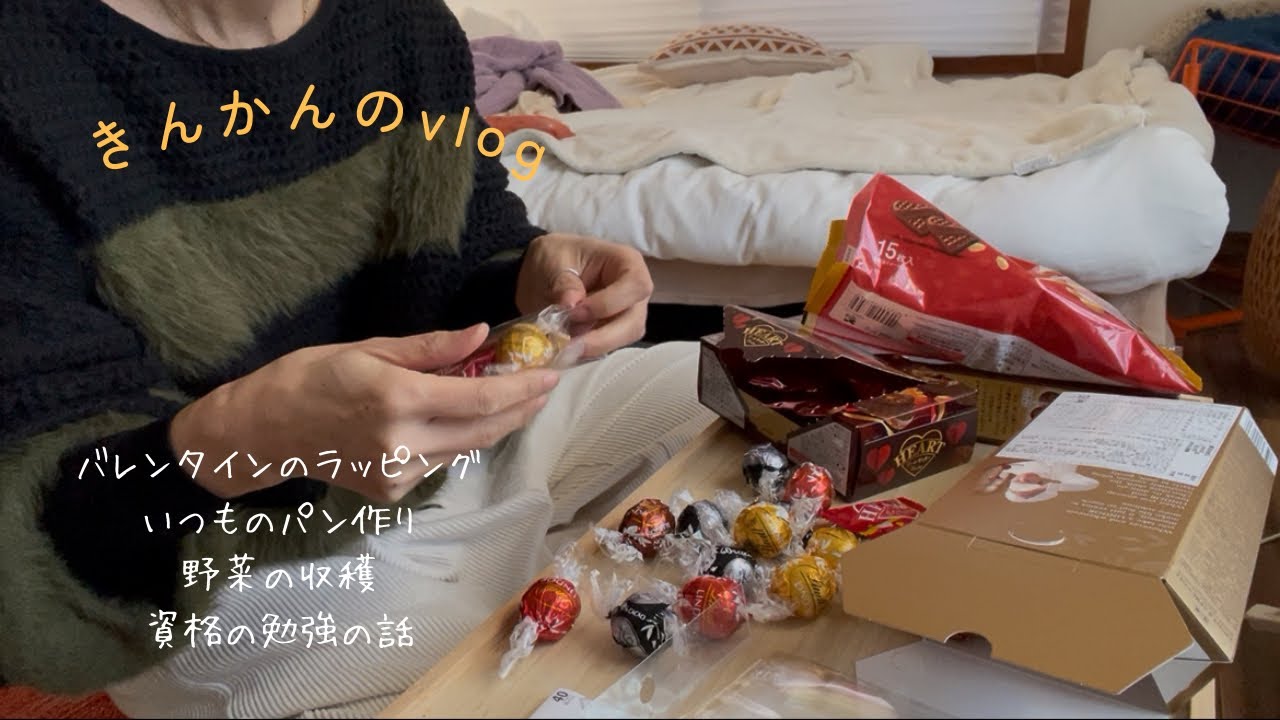 一人暮らしの生活/資格勉強の話とかパン作りとかバレンタインのラッピングしたりとか
