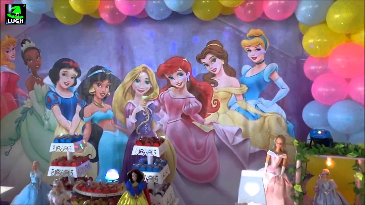 Tema Princesas Disney Decoraç u00e3o para festa de aniversário infantil YouTube -> Decoração De Festa Das Princesas Da Disney Tema Princesas Disney Decoraç u00e3o para festa de aniversário infantil YouTube -> Decoração De Festa Das Princesas Da Disney
