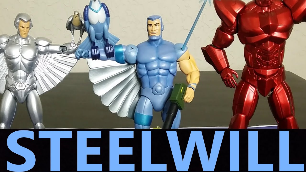 SUPER 7 STEELWILL WITH STRONGHOLD ULTIMATES FIGURE REVIEW AND COMPARISONS SILVERHAWKS