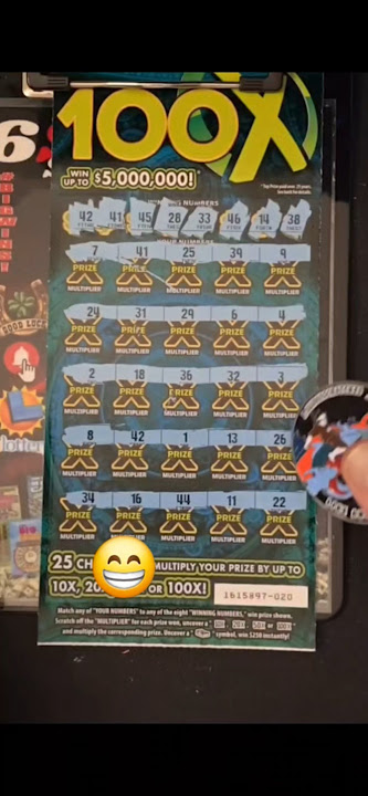100x lottery scratcher nice win 💰 #lottery #lotterytickets #lotto