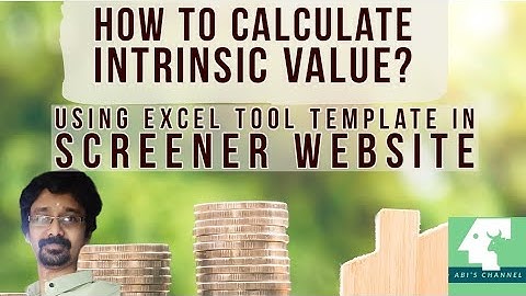 How to find intrinsic value of a stock? | Simple excel tool template for screener |Abi
