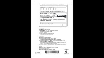 Merged 2025 Pearson EDEXCEL GCSE Religious Studies A Paper 1 And Mark Scheme 1ra0 1c Islam