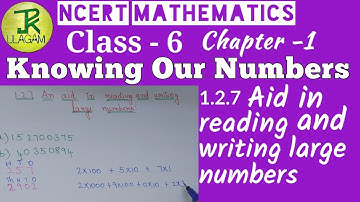 1.2.7 An aid in reading and writing large numbers | Knowing our numbers | Class 6 | NCERT | Maths