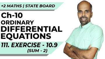 Class 12 | Ex - 10.9 | Sum No. 2 | Ordinary Differential Equations | State Board | ram maths