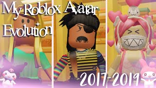 Evolução da minha avatar no roblox [2017-2020] 