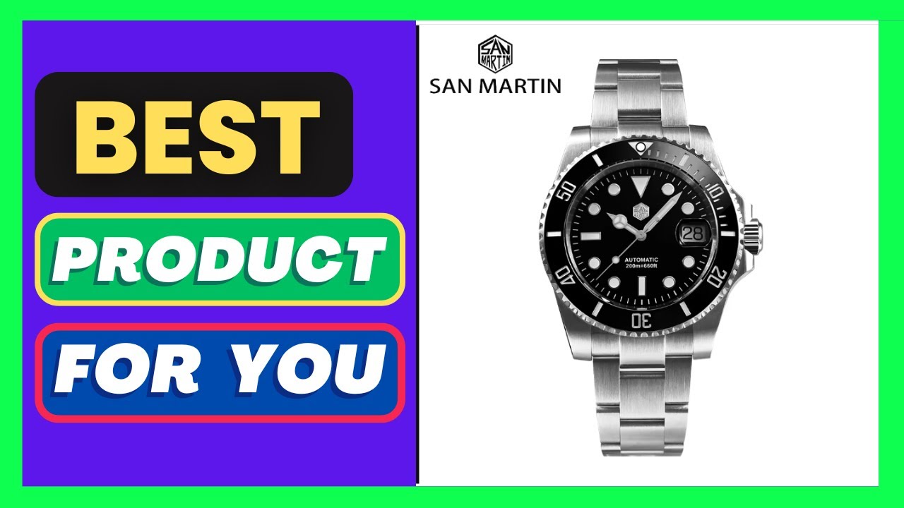 San Martin Watch New Upgraded Sub Men PT5000