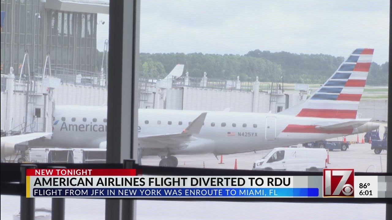 american-airlines-ny-to-miami-flight-diverted-to-rdu-youtube