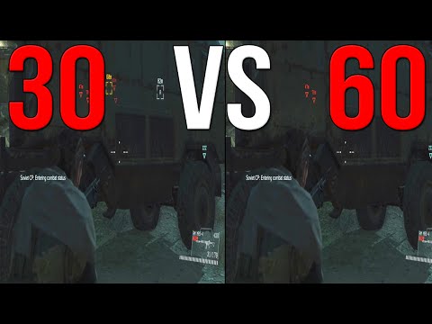 Metal Gear Solid 5 30 FPS Vs 60 FPS MGSV