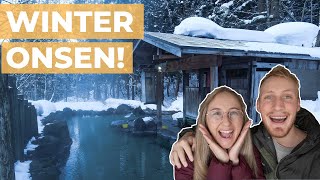 WINTER ONSEN IN JAPAN - Staying in a Japanese inn with hot springs
