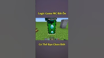 Những Logic Của Game Minecraft Bất Ổn 🤣 #shorts