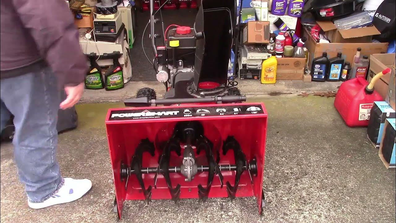 First Start Of PowerSmart 24" Snowblower For 2024 YouTube