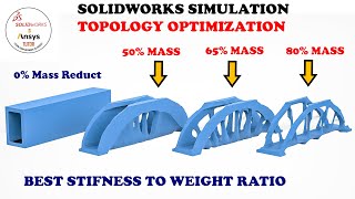 ✅ Solidworks Simulation Topology Optimization | Generative Design