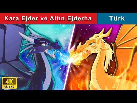 Kara Ejder ve Altın Ejderha 🐉 Black Dragon vs Gold Dragon 🌛 WOA - Türkçe Peri Masalları