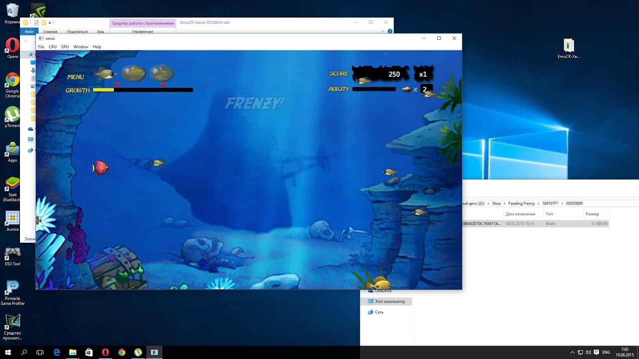 Xenia Xbox 360 Emulator Feeding Frenzy In Game YouTube