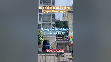 Bán nhà mặt tiền đường Nguyễn Biểu quận 5 ngang 6m dài 16.7m 6 lầu có thang máy #bannhaquan5 #toanha