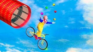 Bike Racing Games - Circus Clown Bicycle Stunt Tricks Master - Gameplay Android free games screenshot 1