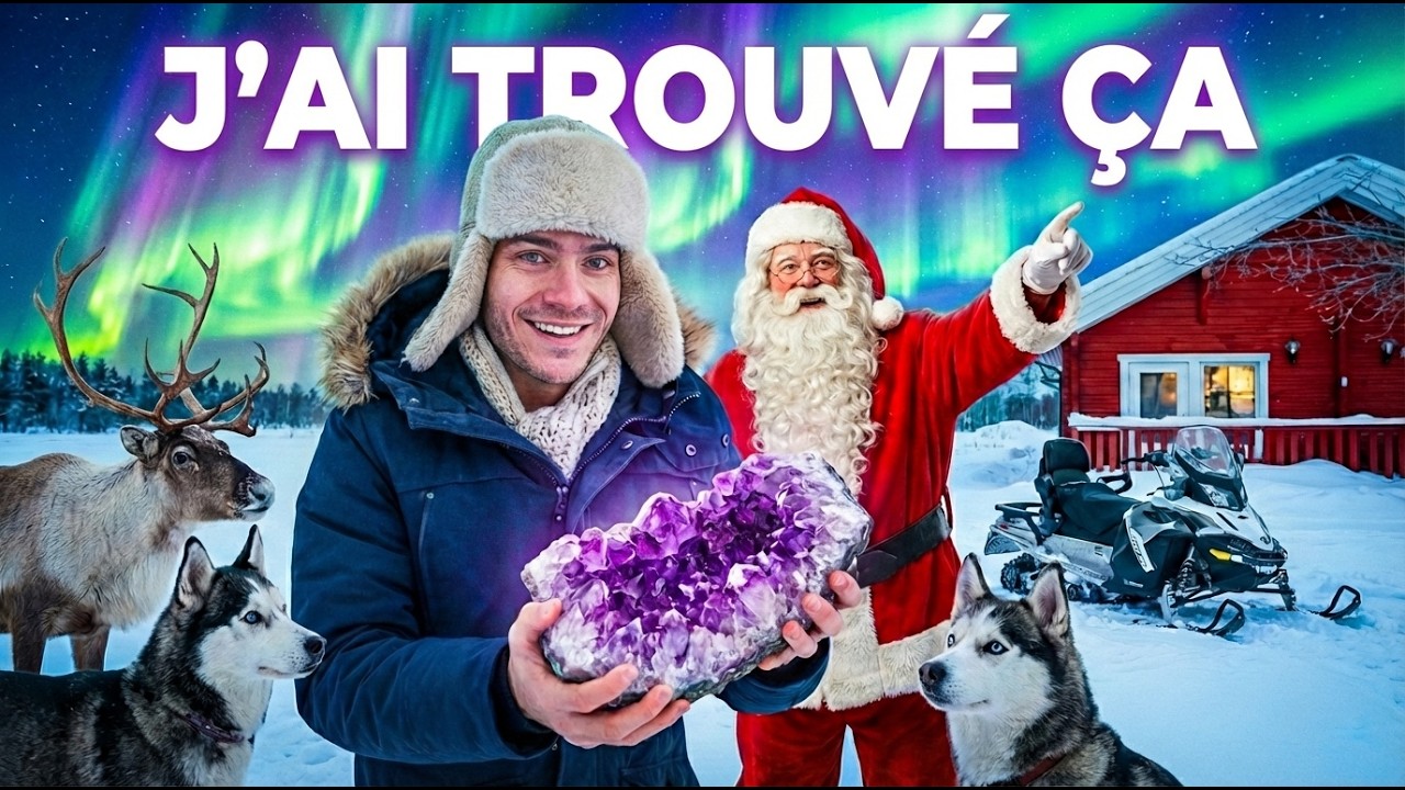 (VLOG) LAPONIE EN FAMILLE : PAPA NOEL, MINE D'AMÉTHYSTE, HUSKY, RENNES, ON A TOUT FAIT