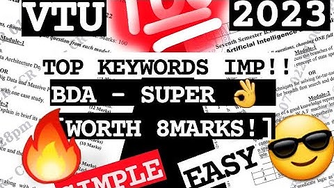 5 MIN TRICK TO REMEMBER 👌 Best Video💯SUPER TRICKS 2023 EXAM🤩🎯NEW UPDATE 🔥🔥🔥 7SEM CSE ISE #vtu #2023