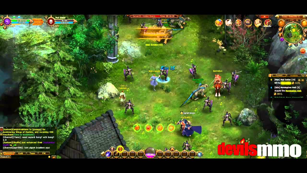 Online Browser Game Reviews: Wings of Destiny - Online Browser-Based MMORPG  Game Review