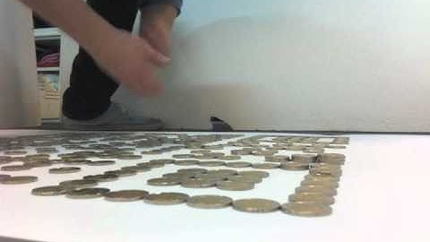 TimeLapse QR code using copper coins