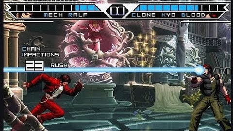 [ KOF MUGEN ] king of fighter Mech Ralf VS Clone Kyo Blood 