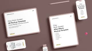 Clay Devices Multi-Screen Mockup Template - Product Promo | After Effect Template
