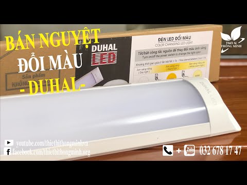 Đèn Tuýp Led Màu - TrênTay, Đánh Giá Bộ Đèn Tuýp LED Tube Bán Nguyệt Đổi Màu DUHAL (KDLD0201) | Thiết Bị Thông Minh