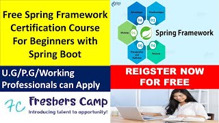 Free Spring Framework Certification Course | for Beginners with Spring Boot | 100% Off