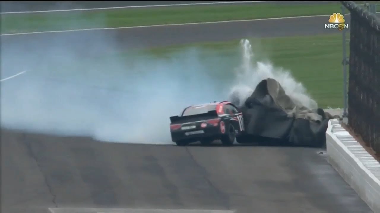 moment js NASCAR Xfinity Series 2018. Indianapolis Motor Speedway. Ryan Preece Hard Crash