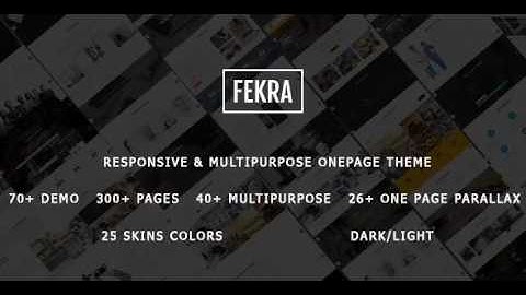 Fekra - Responsive One/Multi Page HTML5 Drupal Theme | Themeforest Website Templates and Themes