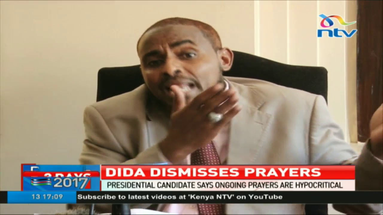 Presidential Candidate Abduba Dida dismisses ongoing prayers terms them hypocritical