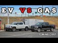 Towing With An Electric Truck - Is It Cheaper Than Gas? Rivian R1T vs Ford F-150 PowerBoost